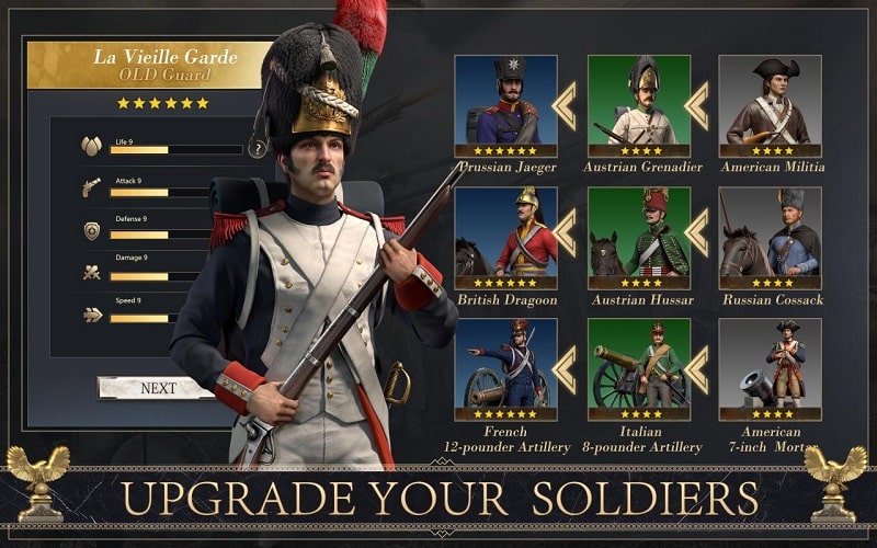 Giới thiệu Napoleon Empire War với phiên bản MOD APK